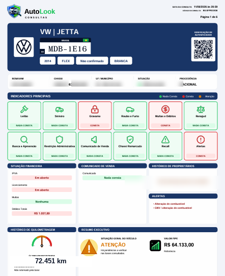 Relatório AutoLook — exemplo real entregue ao cliente