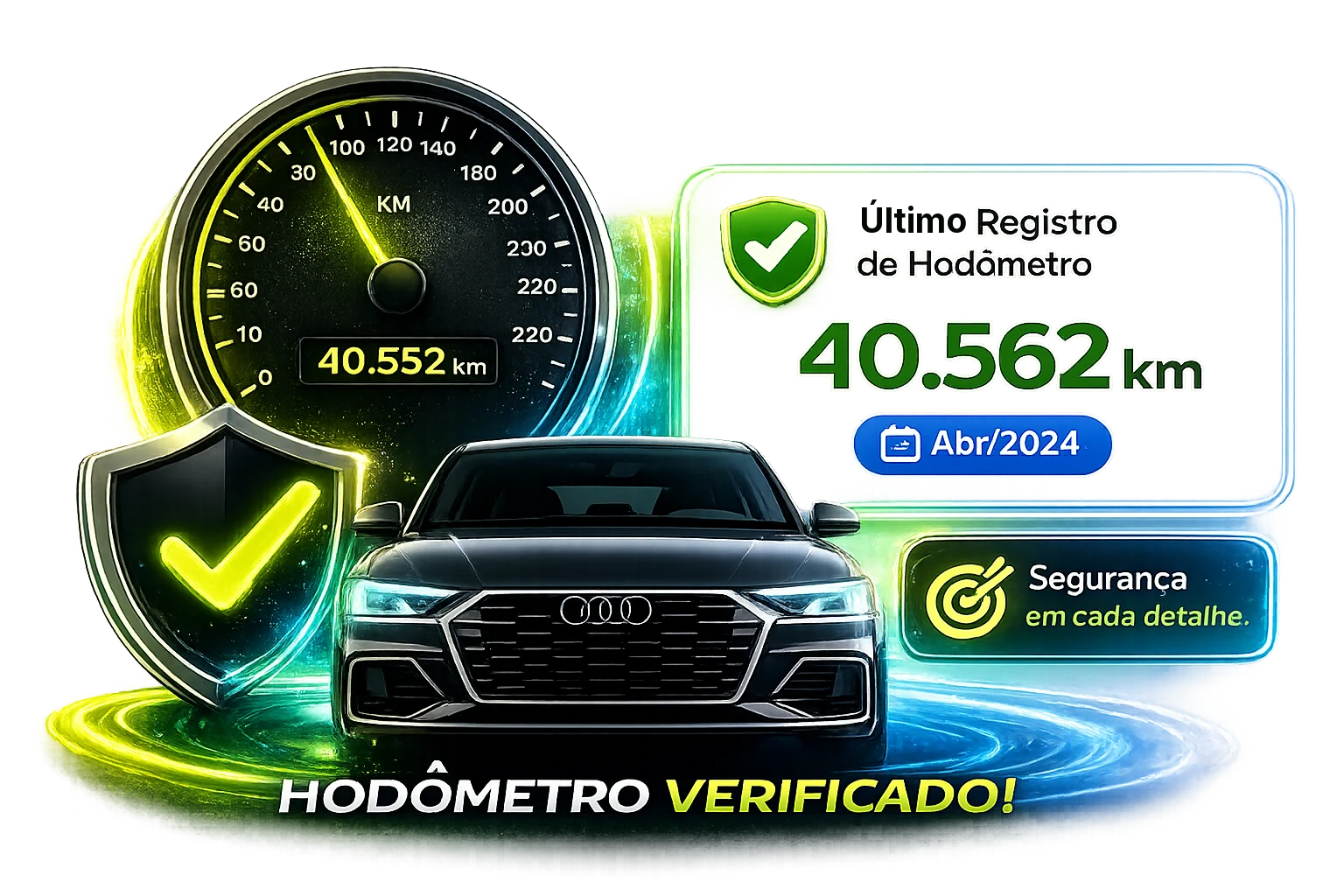 Último registro de quilometragem: 98.540 km — Jan/2024